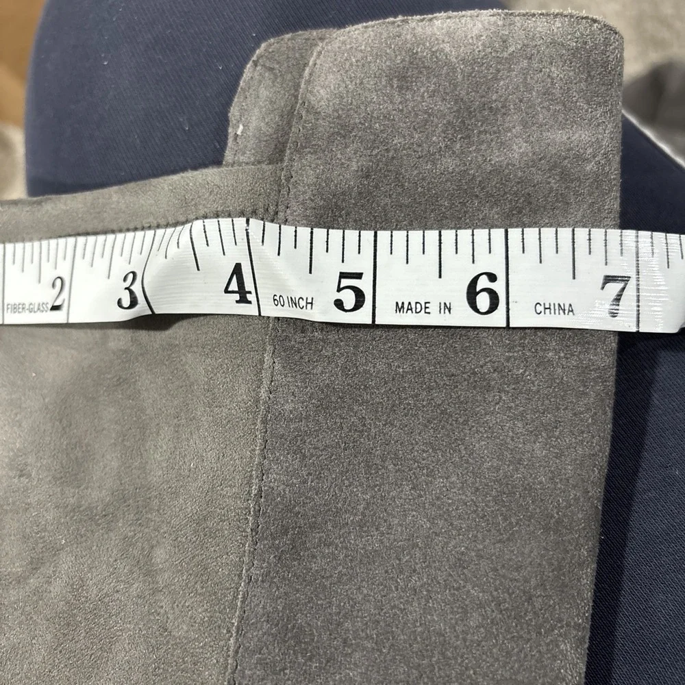 Sole Society Size 5  Knee High Boot Gray‎ Suede Stretch NEW Calypso $160